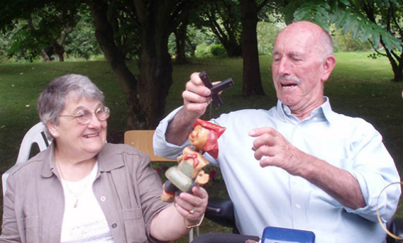 Maryse et freddy RIXHON-VANGUESTAINE founders of toy museumToy Museum - Ferrières