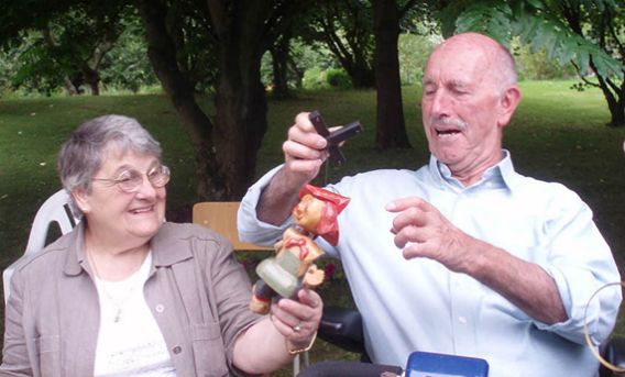 Maryse et freddy RIXHON-VANGUESTAINE founders of toy museumToy Museum  - Ferrières